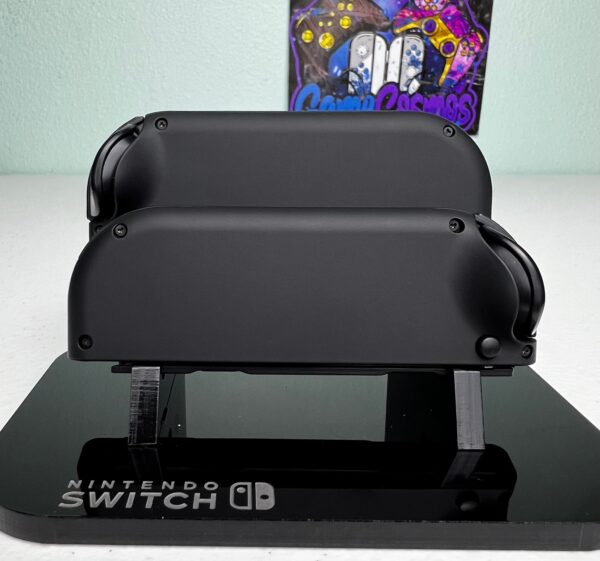 Soft Touch Midnight Black - Black Accents - Custom Joycons for the Nintend Switch - Image 5