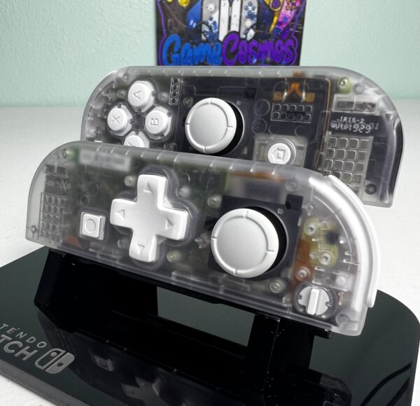 Transparent Clear DPAD - White Accents - Custom Joycons for the Nintend Switch - Image 2