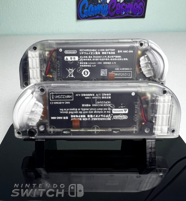 Transparent Clear DPAD - White Accents - Custom Joycons for the Nintend Switch - Image 3