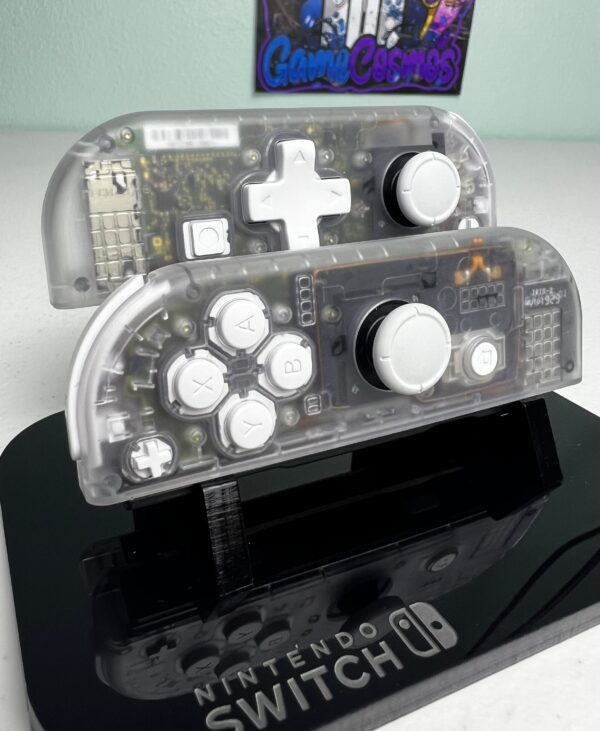 Transparent Clear DPAD - White Accents - Custom Joycons for the Nintend Switch - Image 4