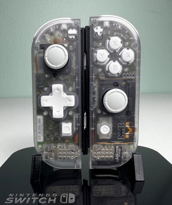 Transparent Clear DPAD - White Accents - Custom Joycons for the Nintend Switch - Image 5
