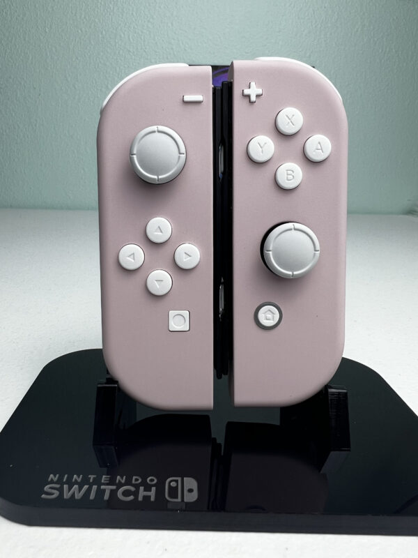 Soft Touch Sakura Pink - White Accents - Custom Joycons for the Nintend Switch - Image 3