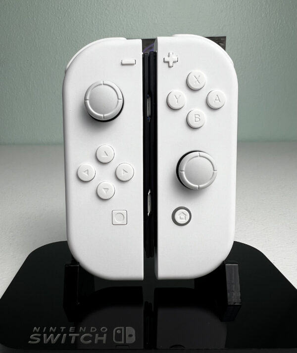 Pure White Soft Touch - Pastel Accents - Custom Joycons for Nintend Switch - Image 2