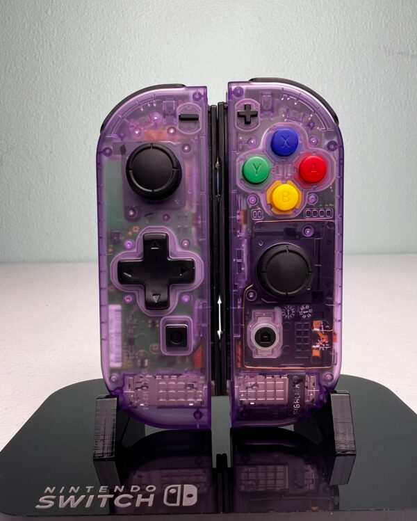 Atomic Purple - DPAD W/ Colorful ABXY - Custom Joycons for the Nintend Switch - Image 2