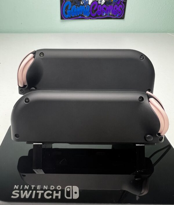 Soft Touch Black - Pink Hearts - Custom Joycons for the Nintend Switch - Image 2