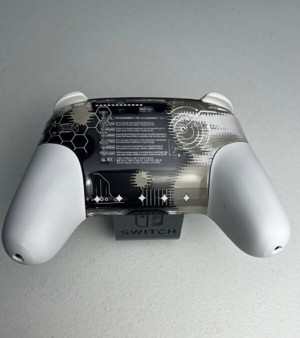 Clear Mech Splatter - Glossy White Transparent - Wireless Pro Controller for The Switch Or PC - Image 2