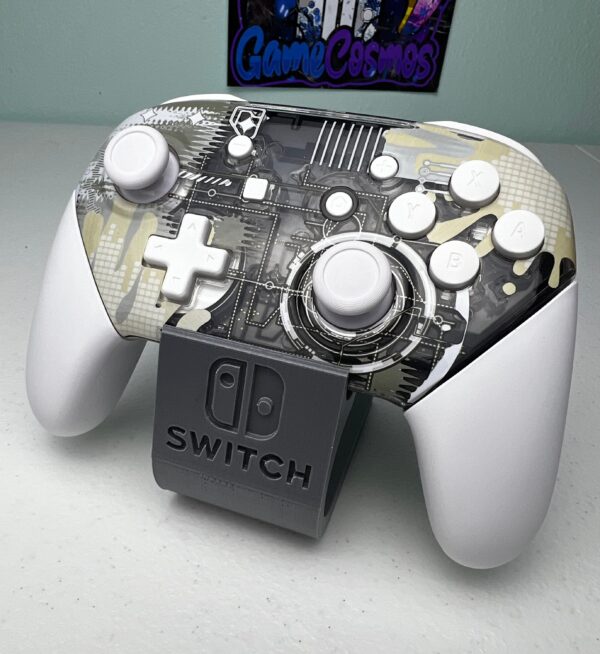 Clear Mech Splatter - Glossy White Transparent - Wireless Pro Controller for The Switch Or PC - Image 3