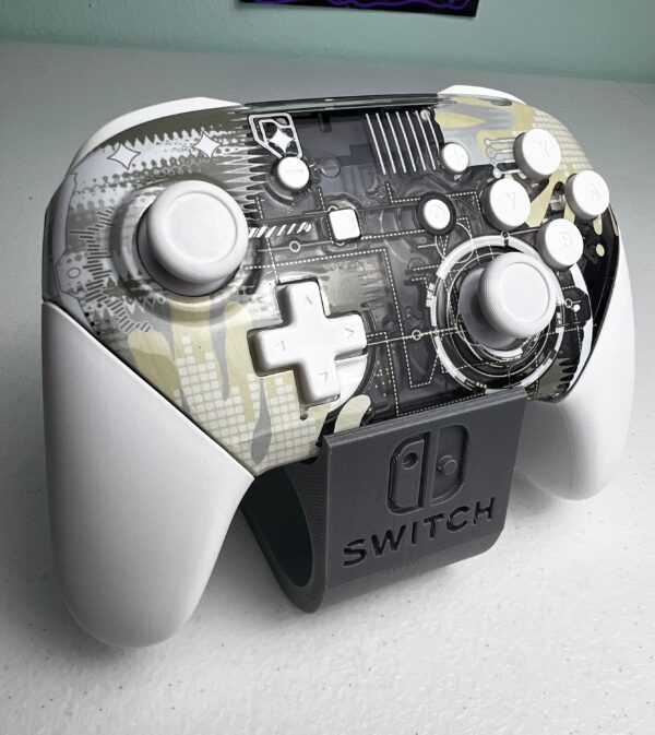 Clear Mech Splatter - Glossy White Transparent - Wireless Pro Controller for The Switch Or PC - Image 4