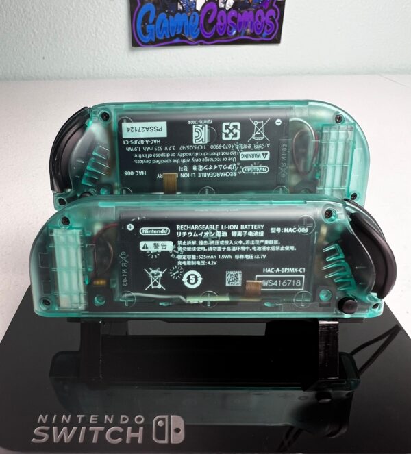 Clear Emerald Green - DPAD W Colorful ABXY - Custom Joycons for Nintend Switch - Image 5