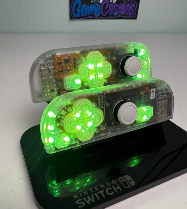 Transparent Clear - RGB LED - Custom Joycons for the Nintend Switch - Image 2