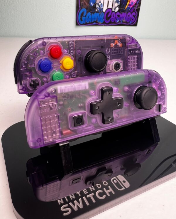 Atomic Purple - DPAD W/ Colorful ABXY - Custom Joycons for the Nintend Switch - Image 3