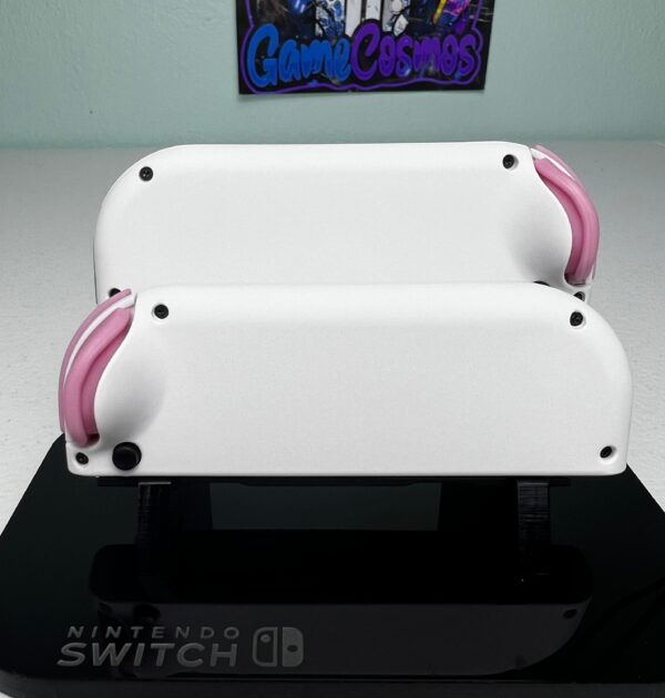 Soft Touch White - Pink Jelly Buttons - Custom Joycons for the Nintend Switch - Image 5