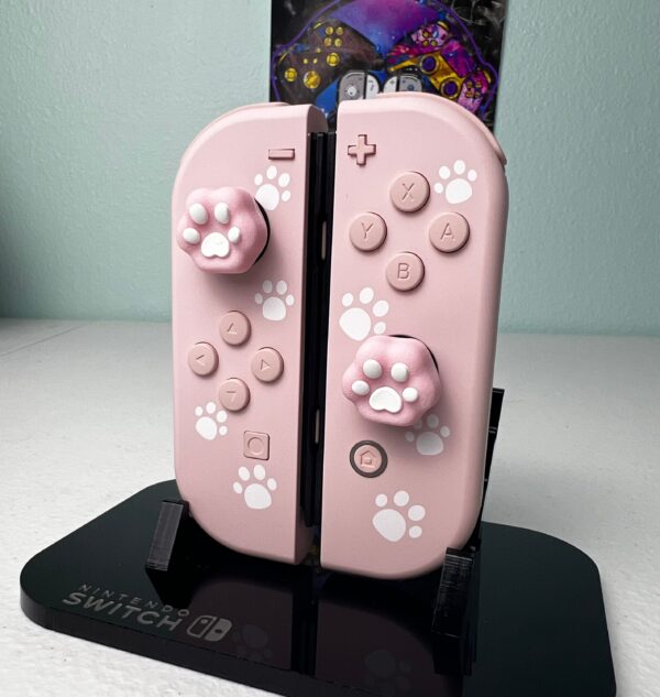Cute puppies - Sakura Pink Accents - Custom Joycons for the Nintend Switch - Image 2