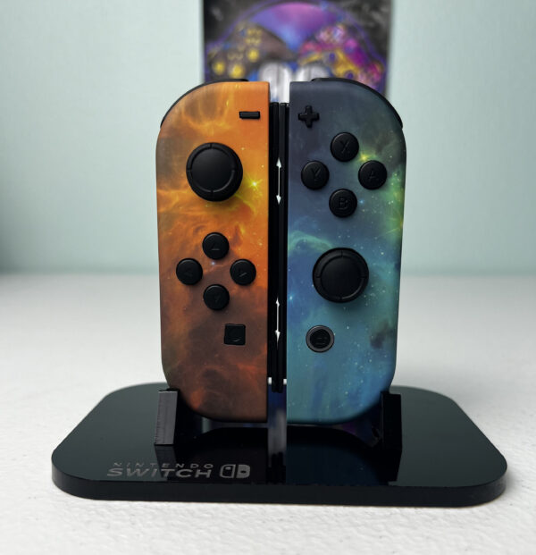 Galaxy Nebula - Black Accents - Custom joycons for the Nintend Switch - Image 3
