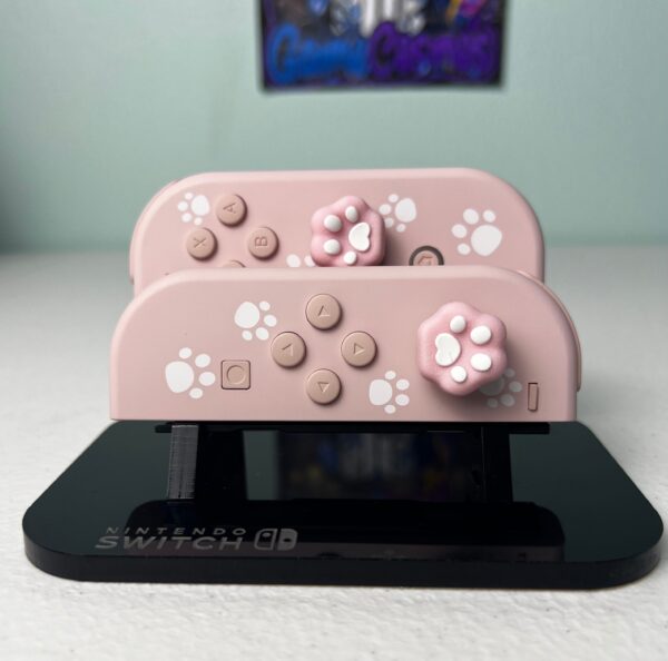 Cute puppies - Sakura Pink Accents - Custom Joycons for the Nintend Switch - Image 3