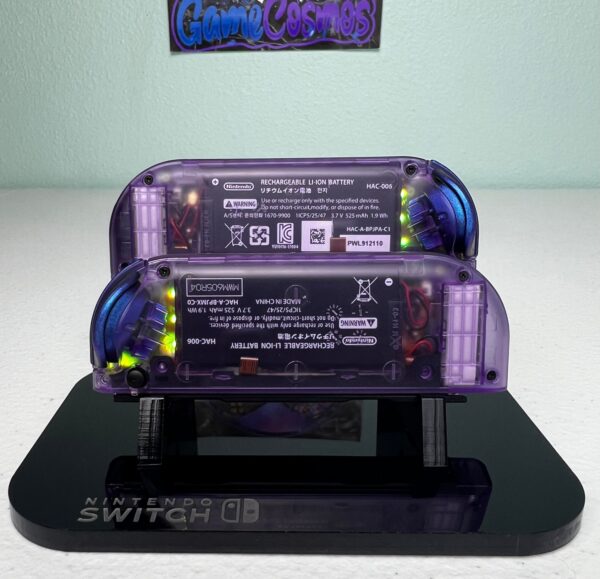 Atomic Purple Chameleon - RGB LED - Custom Joycons for the Nintend Switch - Image 5
