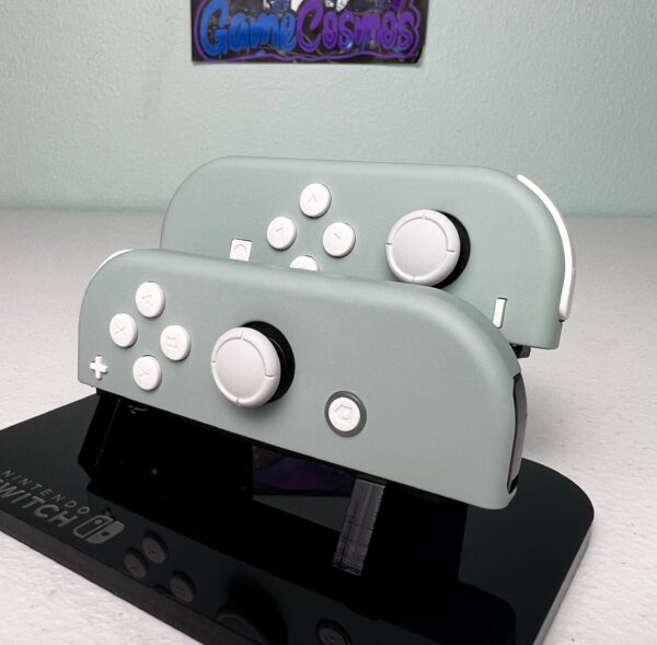 Light Cyan - White Accents - Custom Joycons for Nintend Switch - Image 3