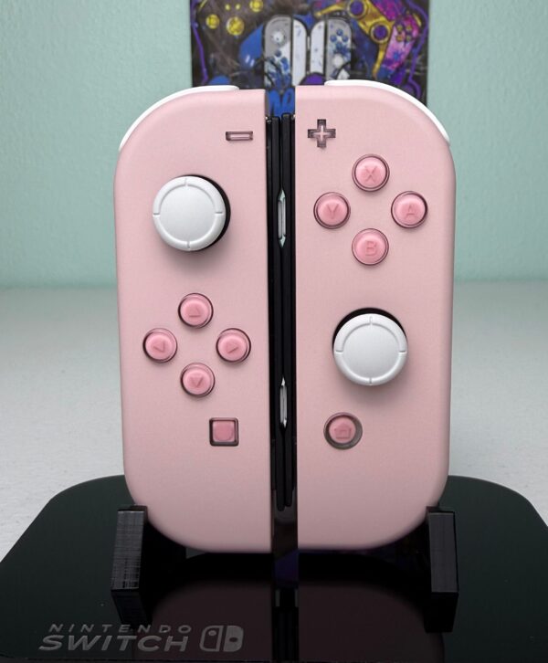 Sakura Pink + Jelly Buttons - White accents - Custom Joycons for the Nintend Switch - Image 5