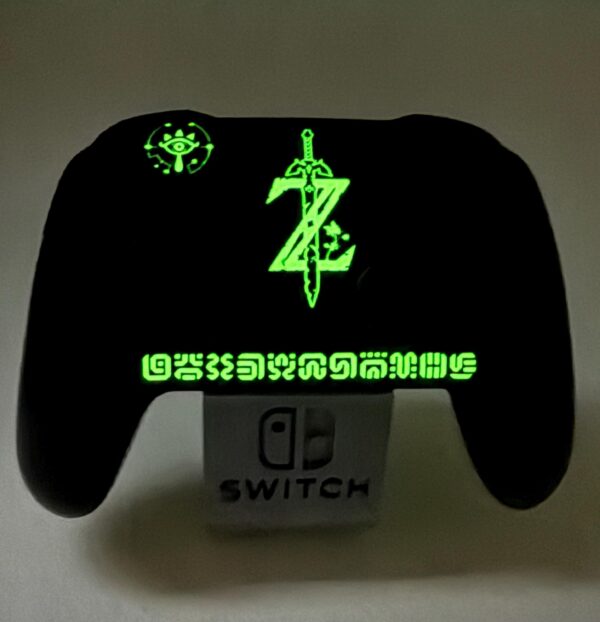 Zelda - RGB LeD - Glow in the Dark - Custom Pro Controller for Nintendo Switch - Image 2
