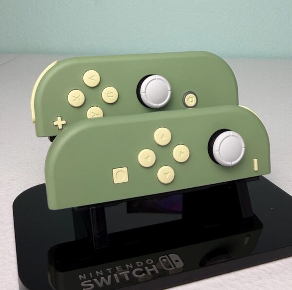 Matcha Green - Cream Accents - Custom Joycons for the Nintend Switch - Image 3