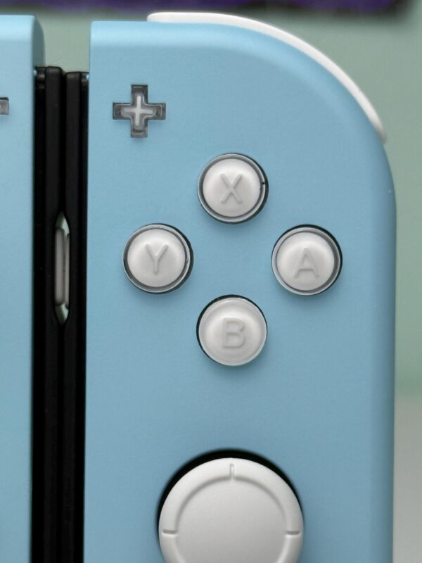 Powder Blue With Jelly Buttons - White Accents - Custom Joycons for the Nintend Switch - Image 2