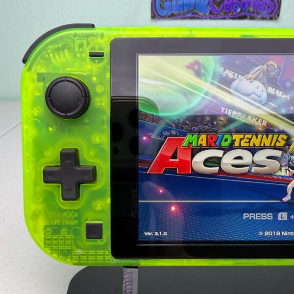 Transparent Lime Green - Black accents Colorful ABXY - Custom Switch Lite - Image 2