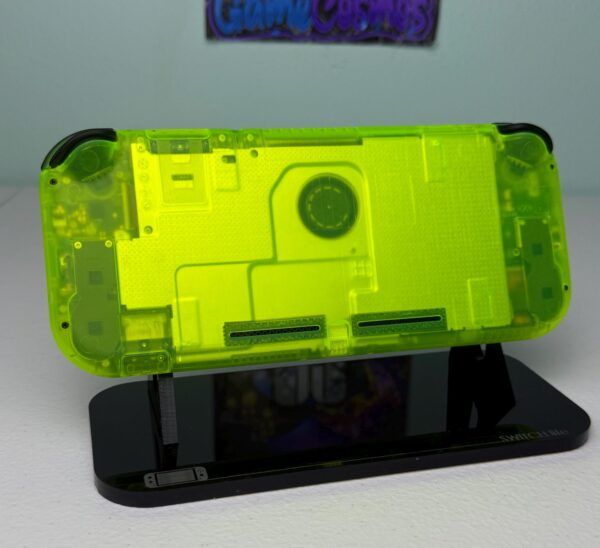 Transparent Lime Green - Black accents Colorful ABXY - Custom Switch Lite - Image 3