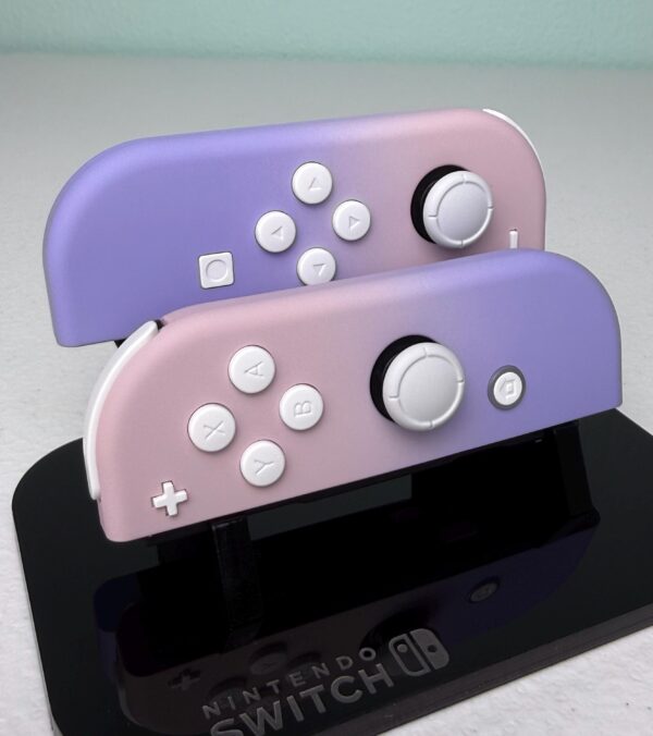 Two-tone Pastel - Pink & Violet - Custom Joycons for the Nintend Switch - Image 4