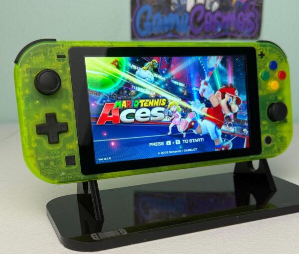Transparent Lime Green - Black accents Colorful ABXY - Custom Switch Lite - Image 5