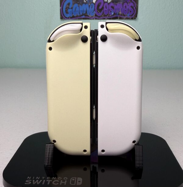 White & Cream - Soft Touch Finish - Custom Joycons for the Nintend Switch - Image 3