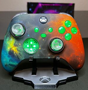 Galaxy Orange Nebula - RGB LED - Custom Wireless Controller for Xbox Or PC