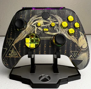 Egyptian theme - RGB LED - Gold Chrome - Custom Wireless Controller for Xbox Or PC