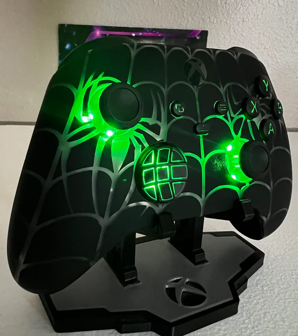 Spiderweb theme - RGB LED - Custom Wireless Controller for Xbox Or PC