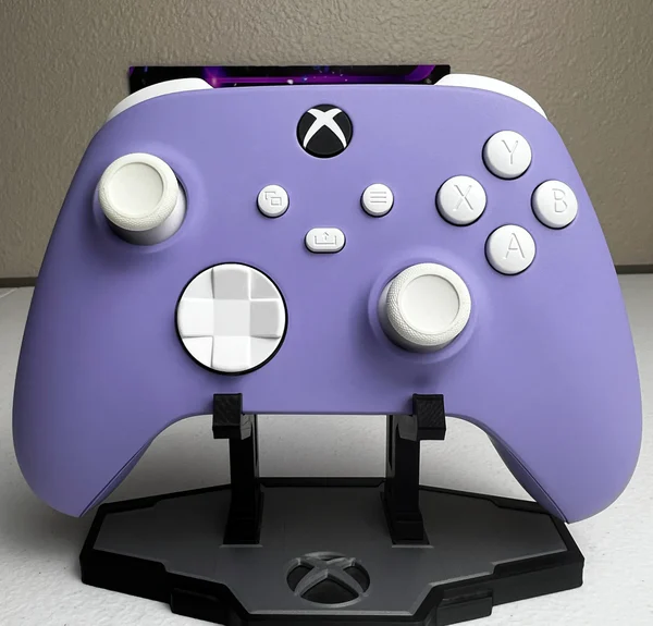 Soft Touch Violet - White Accents - Custom Wireless Controller For Xbox Or PC