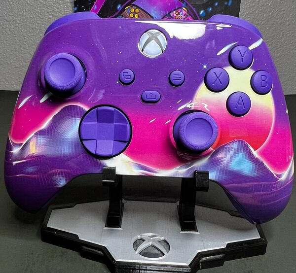 Cyber Moon Theme - Purple Pastel - Custom Wireless Controller for Xbox Or PC