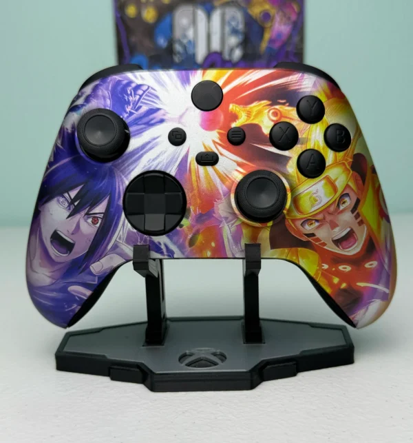 Naruto Uzumaki Vs Sasuke Uchiha - RGB LED - Custom Controller for Xbox or PC - Image 4