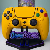 Soft Touch Caution Yellow - Colored ABXY - Custom Wireless Controller for PS5 Or PC