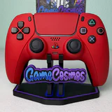 Custom Retro PS Theme - Passion Red - Custom Wireless Controller for PS5 Or PC
