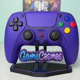 Soft Touch Deep Purple - Colored ABXY - Custom Wireless Controller for PS5 Or PC
