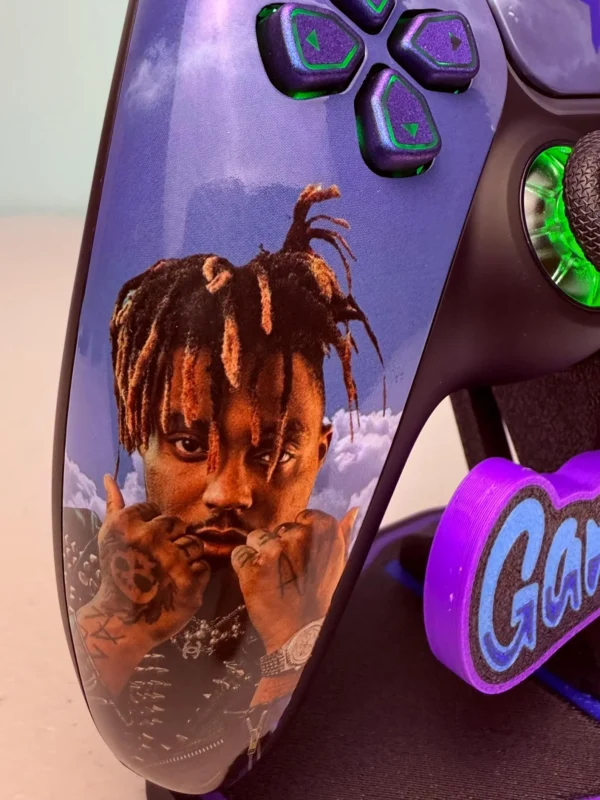 Juice WRLd - Glossy Finish - RGB LED - Custom Wireless Controller for PS5 Or PC - Image 4