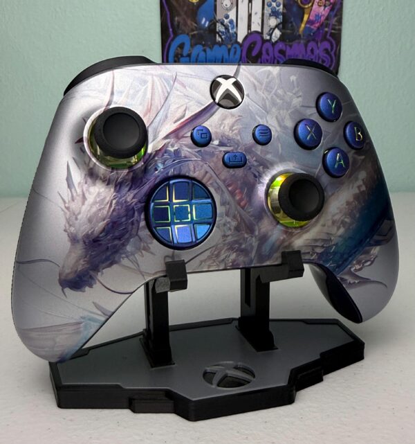 Ice Dragon - RGB LED - Chameleon Blue - Custom Wireless Controller for Xbox Or PC - Image 3