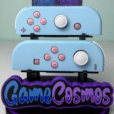 Sky Blue W/ Jelly Buttons - Pink accents - Custom Joycons for the Nintend Switch
