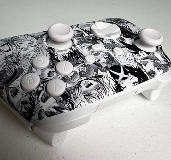 Ahegao - Soft White - Custom Wireless Controller for Xbox Or PC - Image 4