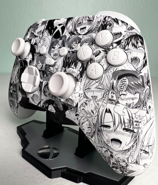 Ahegao - Soft White - Custom Wireless Controller for Xbox Or PC - Image 3