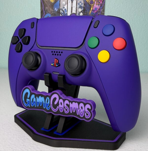 Soft Touch Deep Purple - Colored ABXY - Custom Wireless Controller for PS5 Or PC - Image 2