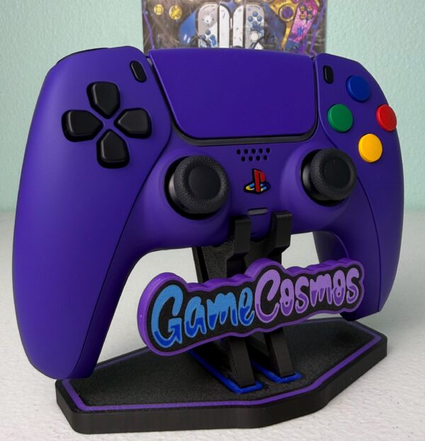 Soft Touch Deep Purple - Colored ABXY - Custom Wireless Controller for PS5 Or PC - Image 3