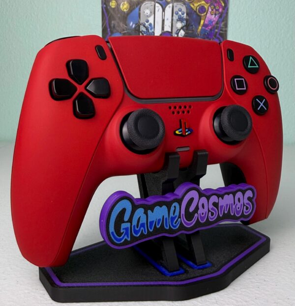 Custom Retro PS Theme - Passion Red - Custom Wireless Controller for PS5 Or PC - Image 3