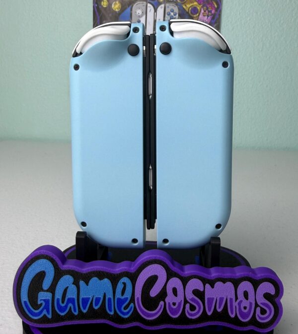 Sky Blue W/ Jelly Buttons - Pink accents - Custom Joycons for the Nintend Switch - Image 5