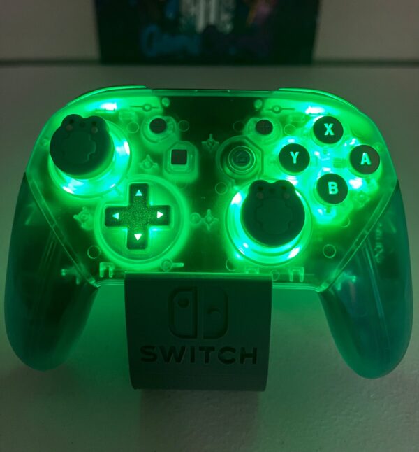 Cute Frogs - Emerald Clear - RGB LED - Wireless Pro Controller for The Switch Or PC - Image 3
