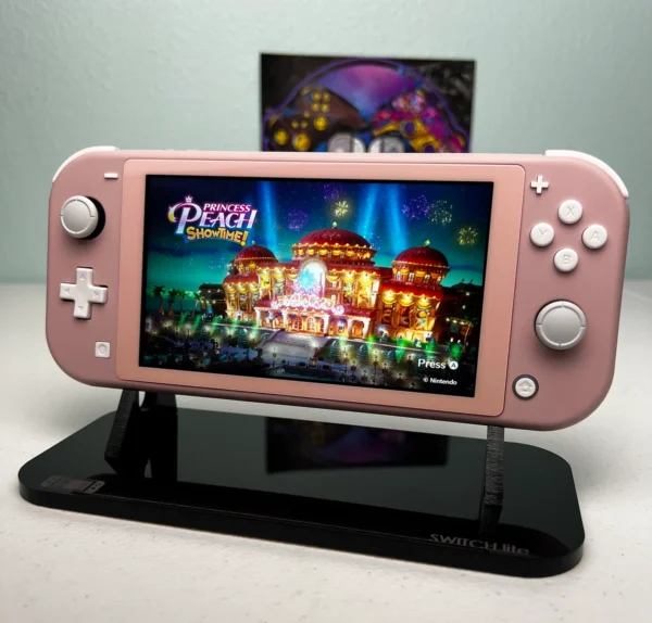 Cherry Blossom Sakura Pink - Soft Touch Pastel White Accents - Custom Switch Lite - Image 2